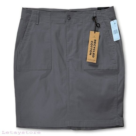 NWT Liverpool Plus Flap Pockets Utility Mini Skirt - Picture 3 of 4